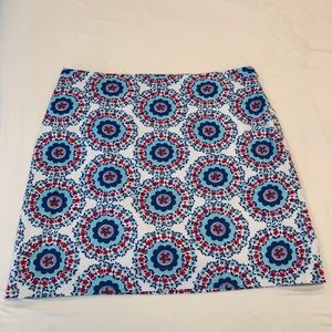 Red white and blue skirt